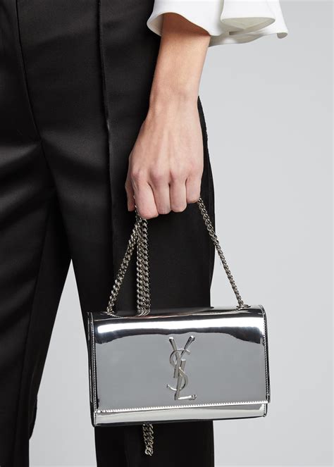 kate monogram ysl small metallic crackled leather crossbody bag